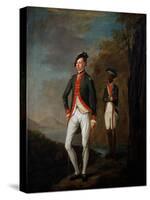 A British Officer of a Madras Sepoy Battalion Attended by a Sepoy Servant, C.1769-Carl C.A. von Imhoff-Stretched Canvas