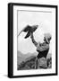 A British Officer with a Tamed Golden Eagle, Salonika, Greece, First World War, 1914-1918-null-Framed Giclee Print