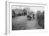 A British Soldier Helping a Woman Return to Her Village, France, 1918-null-Framed Giclee Print