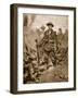 A British Soldier in a Conquered Enemy Trench: Quiet and Steadfast and in Triumph Merciful-null-Framed Giclee Print