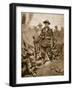 A British Soldier in a Conquered Enemy Trench: Quiet and Steadfast and in Triumph Merciful-null-Framed Giclee Print