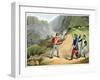 'A British soldier Taking Two French Officers at the Battle of the Pyrenees', 1813 (1816)-Matthew Dubourg-Framed Giclee Print