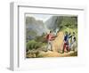 'A British soldier Taking Two French Officers at the Battle of the Pyrenees', 1813 (1816)-Matthew Dubourg-Framed Giclee Print
