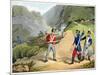 'A British soldier Taking Two French Officers at the Battle of the Pyrenees', 1813 (1816)-Matthew Dubourg-Mounted Giclee Print