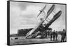 A British Vickers Vimy Biplane, Crashed South-West of Lille, France, World War I, 1917-null-Framed Stretched Canvas