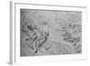 'A Broad River with a Canal Running Beside It', c1480 (1945)-Leonardo Da Vinci-Framed Giclee Print