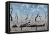A Broken Down Petrified Android Robot-Stocktrek Images-Framed Stretched Canvas