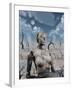 A Broken Down Petrified Android Robot-Stocktrek Images-Framed Art Print