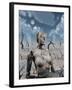 A Broken Down Petrified Android Robot-Stocktrek Images-Framed Art Print