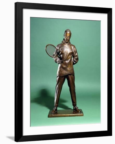 A Bronze Figure of H.R.H. the Prince of Wales, Later Edward Viii, Dressed for Tennis, C.1920S-1930S-Charles Sergeant Jagger-Framed Giclee Print