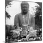 A Bronze Statue of Buddha, Kamakura, Japan, 1900s-BL Singley-Mounted Photographic Print