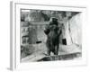 A Brown Bear Stands Upright on its Hind Legs, Mappin Terraces, London Zoo, August 1921-Frederick William Bond-Framed Photographic Print