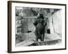 A Brown Bear Stands Upright on its Hind Legs, Mappin Terraces, London Zoo, August 1921-Frederick William Bond-Framed Photographic Print