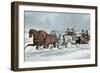 A Brush on the Snow-Currier & Ives-Framed Giclee Print