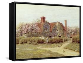 A Buckinghamshire House at Penstreet-Helen Allingham-Framed Stretched Canvas