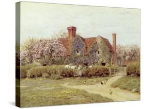 A Buckinghamshire House at Penstreet-Helen Allingham-Stretched Canvas