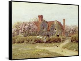 A Buckinghamshire House at Penstreet-Helen Allingham-Framed Stretched Canvas