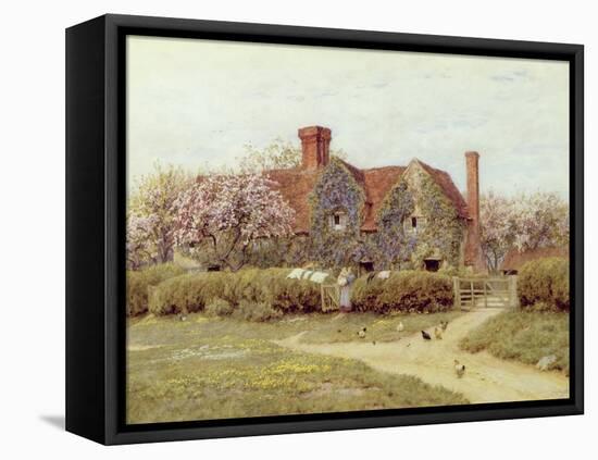 A Buckinghamshire House at Penstreet-Helen Allingham-Framed Stretched Canvas