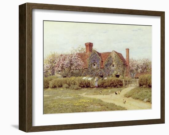 A Buckinghamshire House at Penstreet-Helen Allingham-Framed Giclee Print