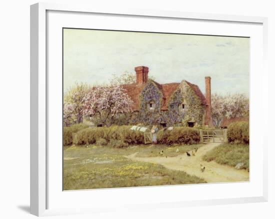 A Buckinghamshire House at Penstreet-Helen Allingham-Framed Giclee Print