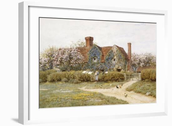 A Buckinghamshire House at Penstreet-Helen Allingham-Framed Giclee Print