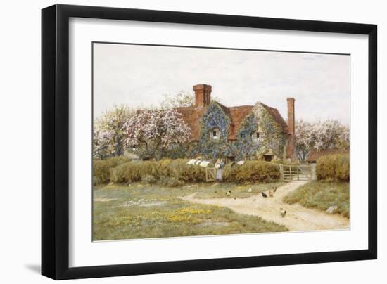 A Buckinghamshire House at Penstreet-Helen Allingham-Framed Premium Giclee Print