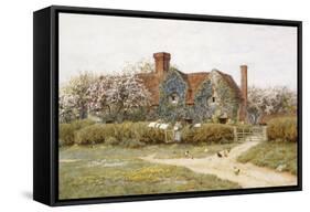 A Buckinghamshire House at Penstreet-Helen Allingham-Framed Stretched Canvas