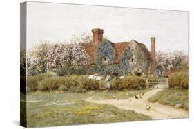 A Buckinghamshire House at Penstreet-Helen Allingham-Stretched Canvas