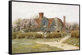 A Buckinghamshire House at Penstreet-Helen Allingham-Framed Stretched Canvas