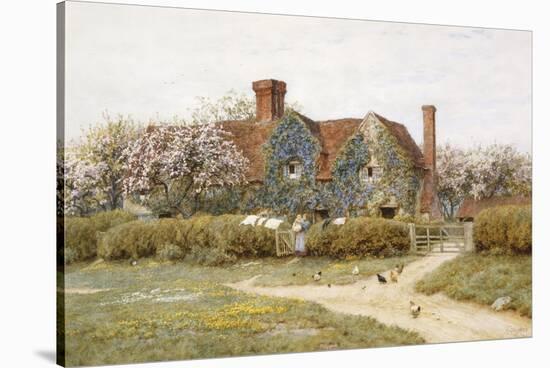 A Buckinghamshire House at Penstreet-Helen Allingham-Stretched Canvas