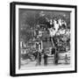 A Buddhist Cemetery Near Kurodani Monastery, Kyoto, Japan, 1904-Underwood & Underwood-Framed Photographic Print