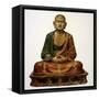 A Buddhist Meditates-null-Framed Stretched Canvas