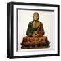 A Buddhist Meditates-null-Framed Art Print