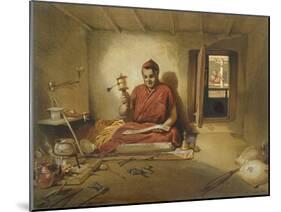 A Buddhist Monk, from 'India Ancient and Modern', 1867 (Colour Litho)-William 'Crimea' Simpson-Mounted Giclee Print