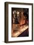 A Buddhist Monk Rings a Prayer Bell During the Full Moon Celebrations-Andrew Taylor-Framed Photographic Print