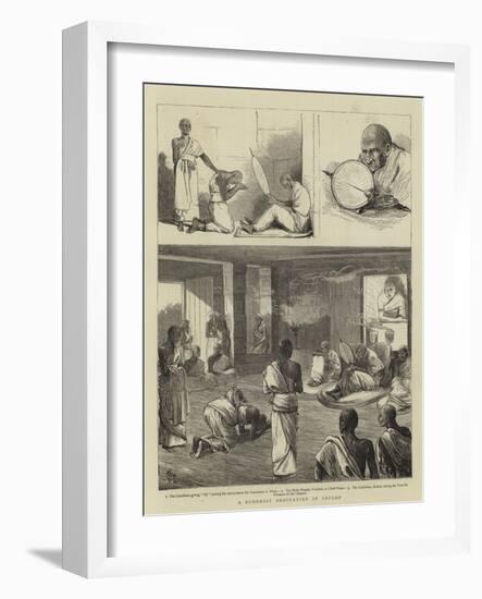 A Buddhist Ordination in Ceylon-Alfred Chantrey Corbould-Framed Giclee Print