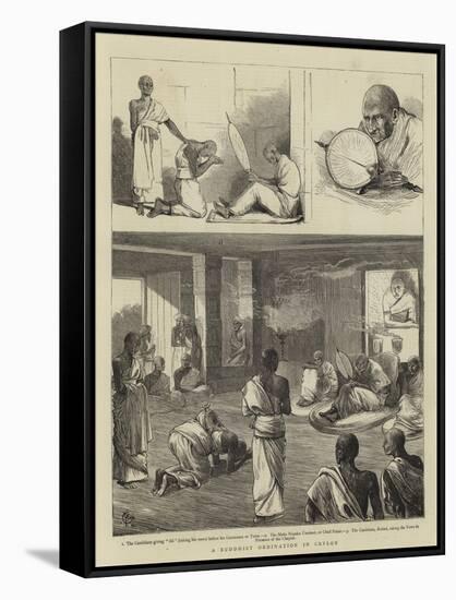 A Buddhist Ordination in Ceylon-Alfred Chantrey Corbould-Framed Stretched Canvas