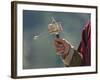 A Buddhist Spins His Hand-Held Prayer Wheel in a Clockwise Direction with the Help of a Weighted Ch-Nigel Pavitt-Framed Photographic Print