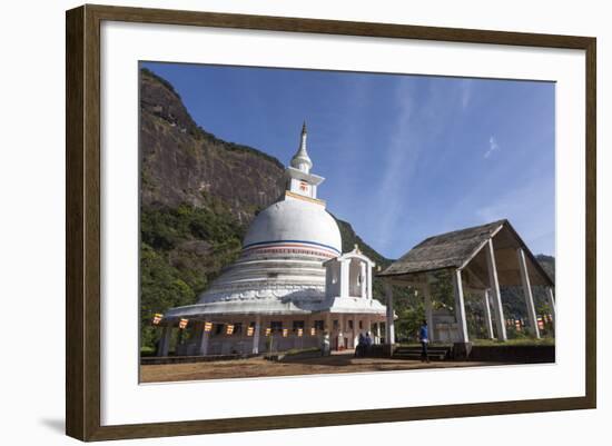 A Buddhist Temple on the Route to the Summit of Adam's Peak (Sri Pada), Sri Lanka, Asia-Charlie-Framed Photographic Print