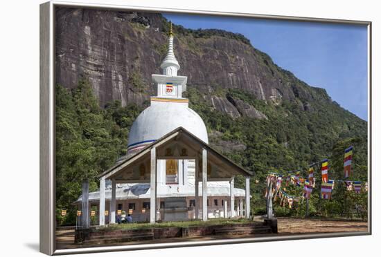 A Buddhist Temple on the Route to the Summit of Adam's Peak (Sri Pada), Sri Lanka, Asia-Charlie-Framed Photographic Print