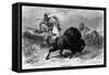 A Buffalo Hunt-null-Framed Stretched Canvas