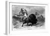 A Buffalo Hunt-null-Framed Giclee Print