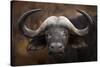 A Buffalo Portrait-Mario Moreno-Stretched Canvas