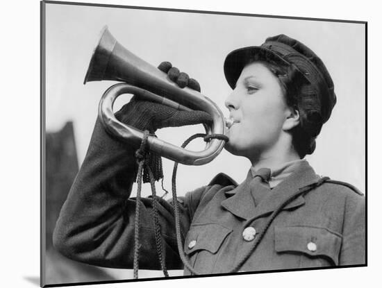 A Bugle Player in Auxiliary Territorial Service-Associated Newspapers-Mounted Photo