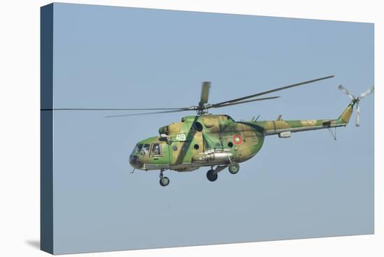 A Bulgarian Air Force Mi-8 Helicopter in Flight over Bulgaria-Stocktrek Images-Stretched Canvas