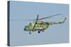A Bulgarian Air Force Mi-8 Helicopter in Flight over Bulgaria-Stocktrek Images-Stretched Canvas