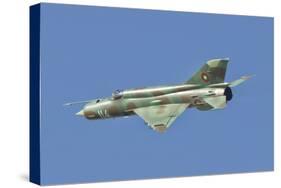 A Bulgarian Air Force Mig-21 in Flight over Bulgaria-Stocktrek Images-Stretched Canvas