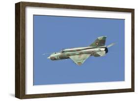 A Bulgarian Air Force Mig-21 in Flight over Bulgaria-Stocktrek Images-Framed Photographic Print