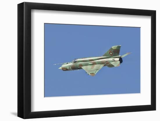 A Bulgarian Air Force Mig-21 in Flight over Bulgaria-Stocktrek Images-Framed Photographic Print