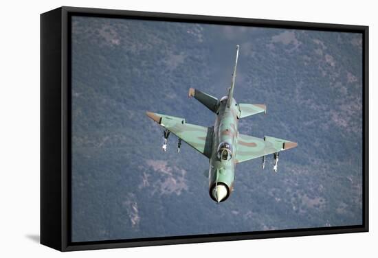 A Bulgarian Air Force Mig-21Bis Armed with R-60 Missiles-Stocktrek Images-Framed Stretched Canvas